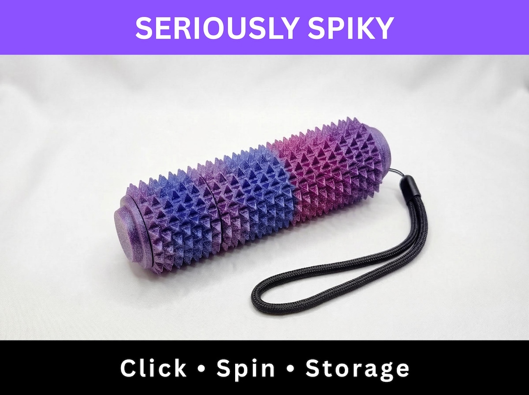 Spiky Fidget Clicker Spinner Roller, Textured Sensory Desk Toy, Pain ...
