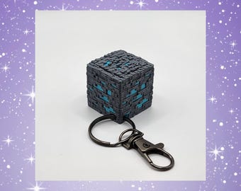 Diamond Block Fidget Keychain: 3D-Printed Stress Relief Toy