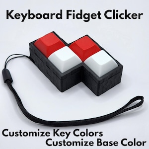 Mechanical Keyboard Fidget Clicker Keycap Toy Gift for Boy Girl Party Favor Gift Bag Stocking Stuffer Clicky Toy Unique Gift