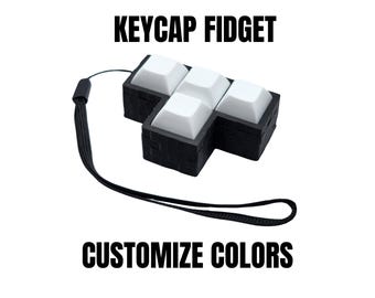 Keyboard Fidget, Stim Fidget Toy, Keycap Fidget, Mechanical Clicky Fidget, Keyboard Switch, ASMR Fidget, Stim Toy, Button Clicker