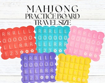 Mahjong Practice Board Travel Size, Solo Mahjong Board, Mahjong Travel Tile, Beginner Mahjong Strategy