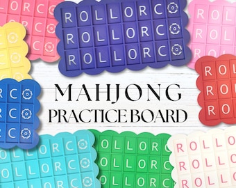 Mahjong Practice Board, Solo Mahjong Board, Mahjong Accessory, Beginner Mahjong Strategy