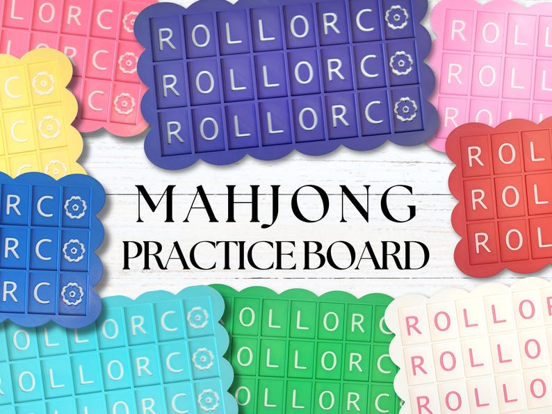 Mahjong Pattern Board Mahjong Practice Board, Solo Mahjong Board, Mahjong Accessory, Beginner ...