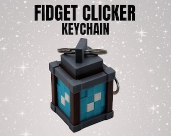 Pixel Soul Lantern Fidget Clicker, Keycap Fidget, Key Clicker Fidget, Clicky Fidget, Fidget Clicker Keychain, Tactile Toy, Fidget Keychain