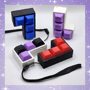 Mini Keyboard Fidget Clicker, Mechanical Keycap Clicky Toy for Stress Relief, Focus, Anxiety, Emotional Regulation, Sensory, Stim Fidget