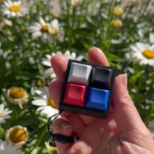 Fidget Clicker Keyboard Toy ADHD Fidget Mechanical Key Fidget Stocking Stuffer Unique Gift Idea Clicker Fidget Toy for Focus