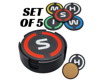 Sottobicchieri F1, Formula 1 Mancave, Regalo F1 per uomo, Appassionato di corse di F1, Regalo per uomo, Regalo per papà, Pneumatici F1, Sottobicchieri con pneumatici di Formula 1