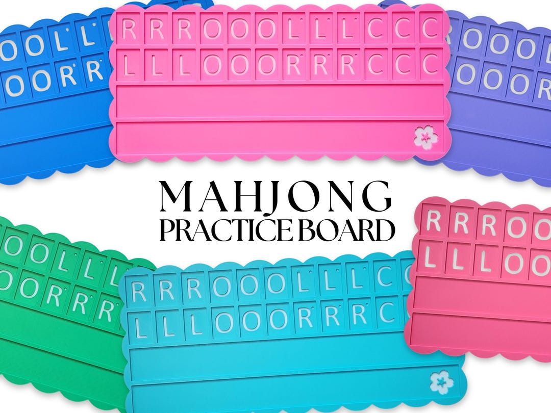 Mahjong Practice Board, Solo Mahjong Board, Beginner Mahjong Learning ...