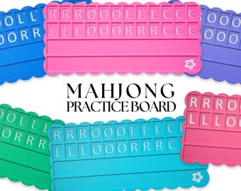 Tavola da Mahjong per esercitarsi, Tavola da Mahjong per giocatore singolo, Strumento per imparare il Mahjong per principianti, Regalo per la mamma, Regalo Mahjong, Regalo per la festa della mamma