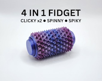 Spinner antistress con punte, giocattolo sensoriale da scrivania con texture, stimolazione del dolore, ASMR, dolore
