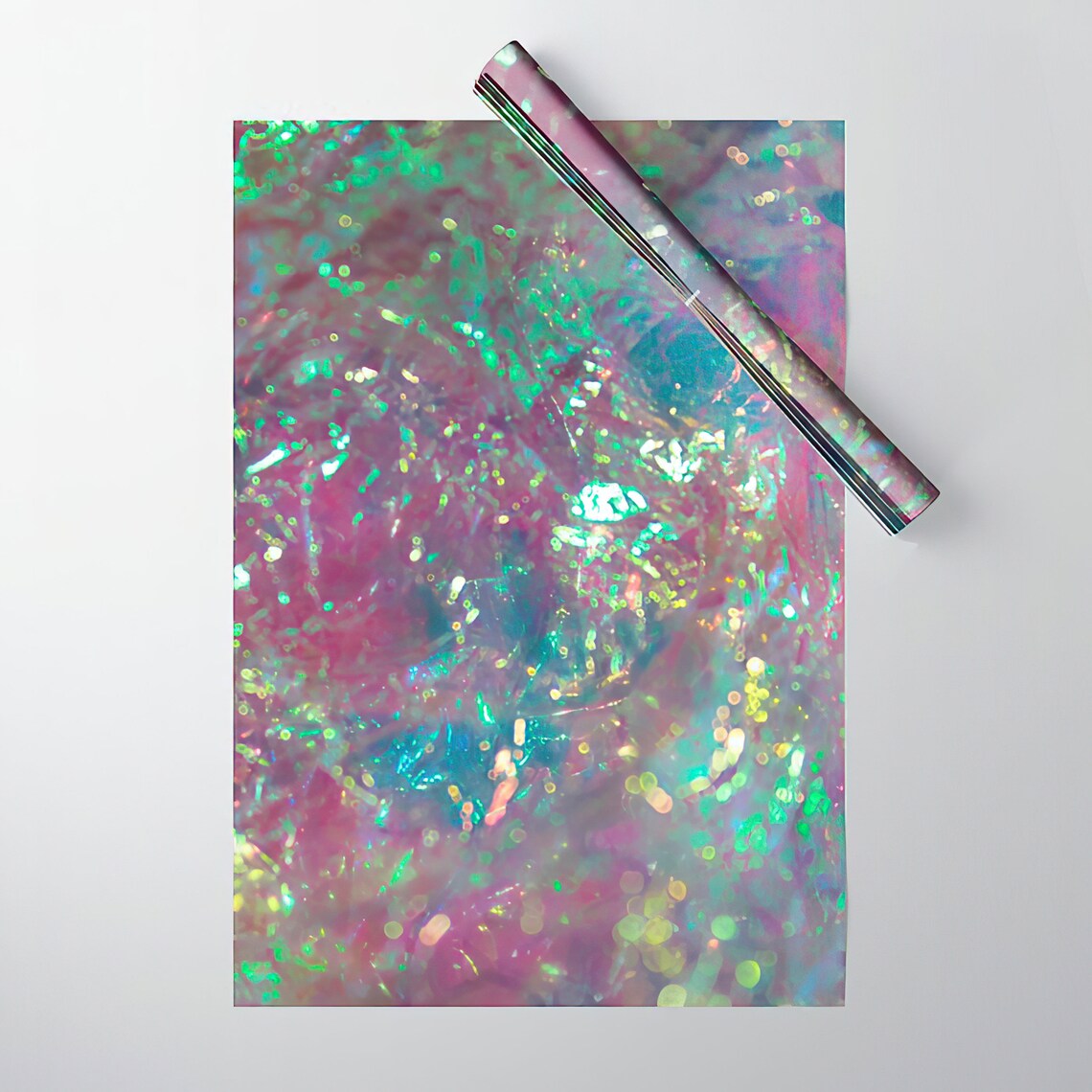 Prismatic Iridescent Gift Wrapping Paper Etsy