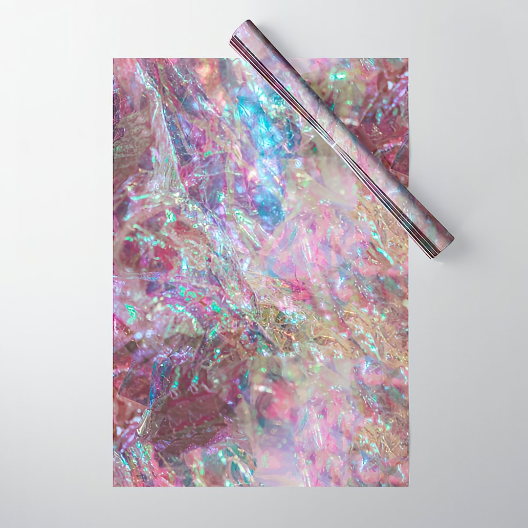 Prismatic Iridescent Gift Wrapping Paper Etsy