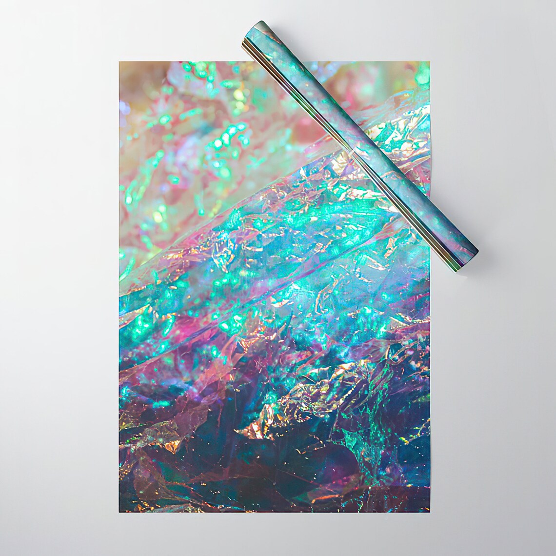 Prismatic Iridescent Gift Wrapping Paper Etsy