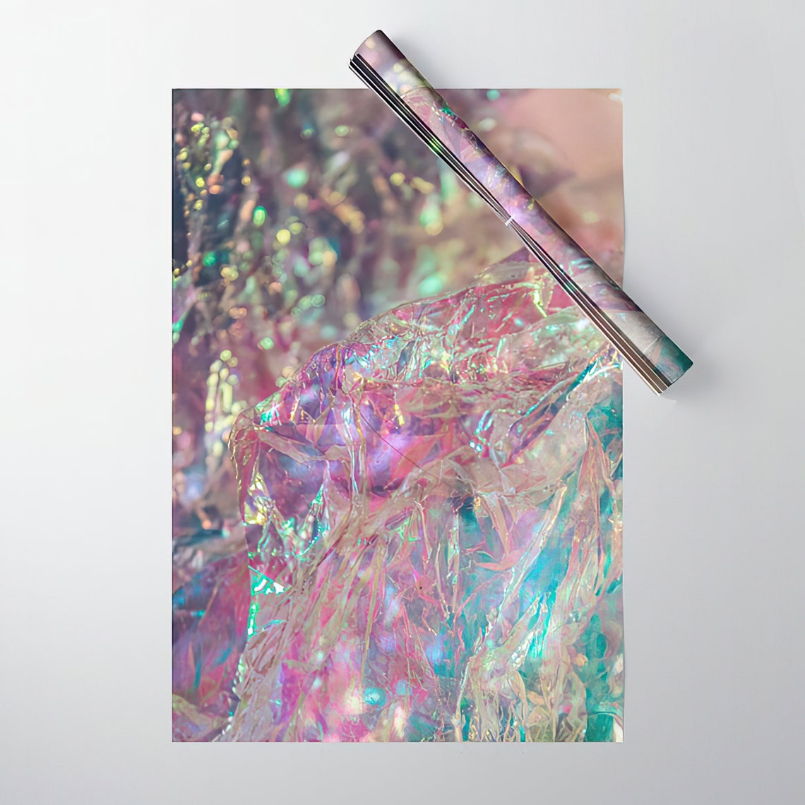 Prismatic Iridescent Gift Wrapping Paper Etsy