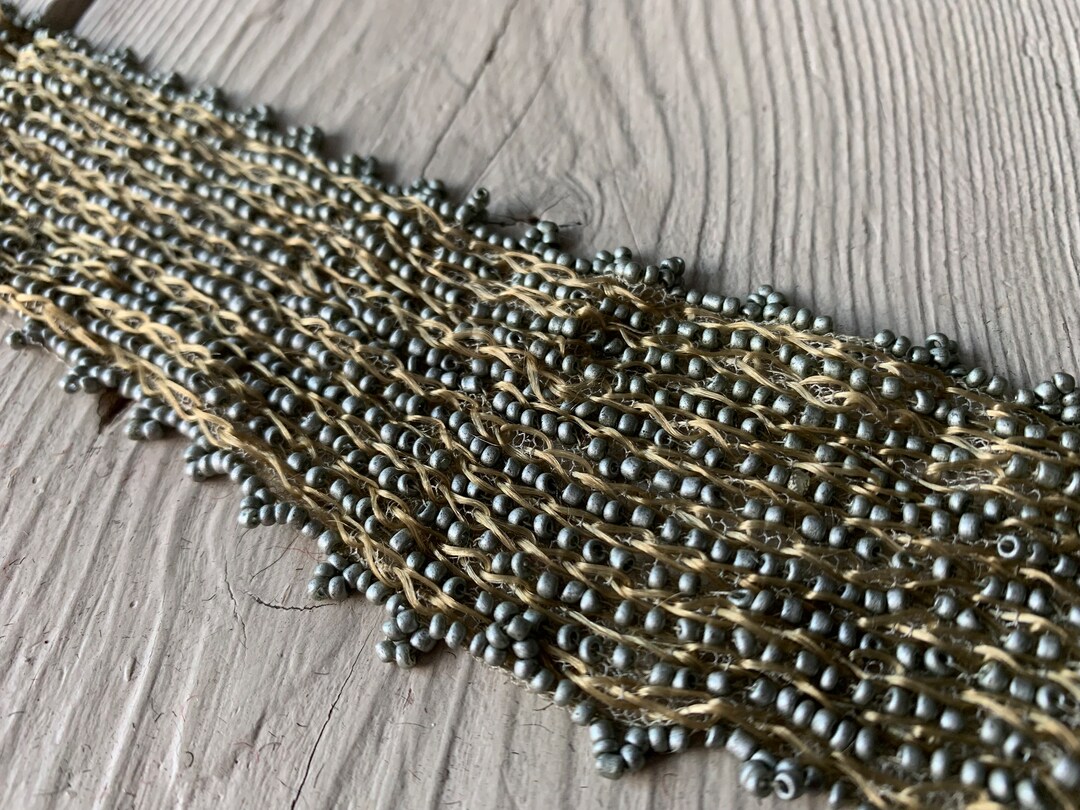 25 Inches Antique Edwardian Beaded Net (ref: A-6353 Box 4) - Etsy