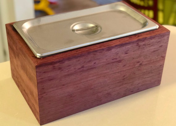 Countertop Compost Bin Purpleheart Wood Etsy