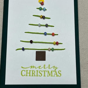 Christmas Tree Card, handmade
