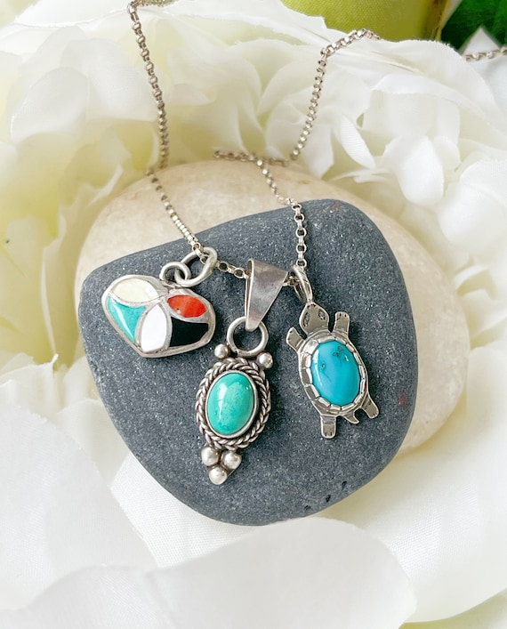 The Best Native American Navajo Coral Sterling Silver Turtle Necklace The Best Native American Navajo Coral Sterling Silver Turtle Necklace