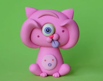 Random CYKITTY LittleLazies | 1 Miniature Monster Polymer Clay Sculpture | Handmade | Thank You!