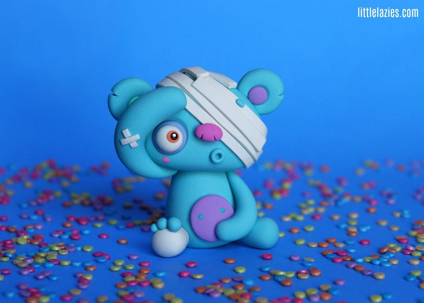Random OUCHIE LittleLazies | 1 Miniature Monster Polymer Clay Sculptu…