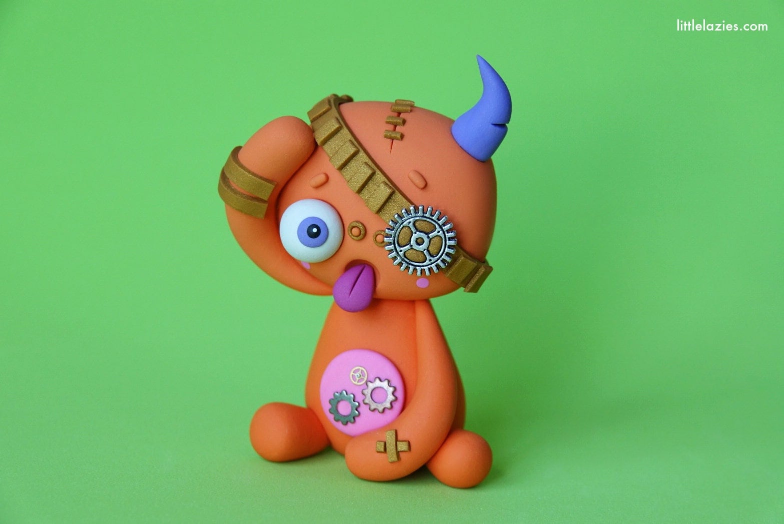 Steampunk Polymer Clay Sculpture: Handmade Miniature Monster - Etsy