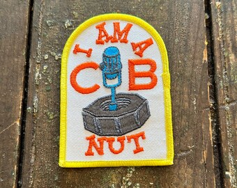 CooL 1970s CB NuT ViNTAGE Sew On EMBROIDERED PATCH