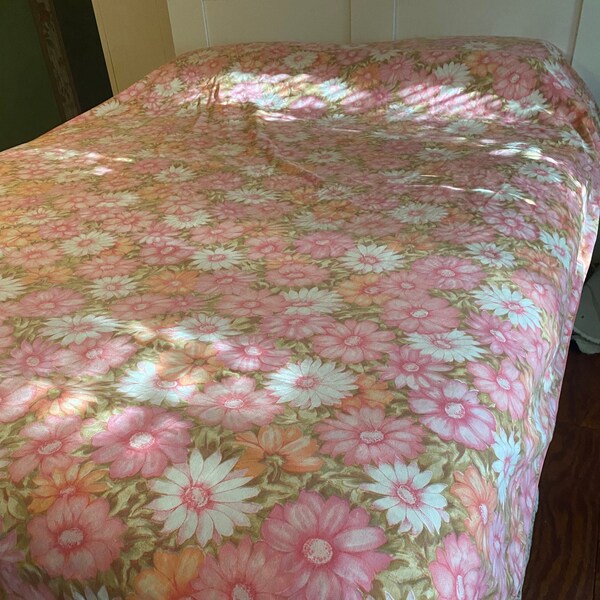 Pink Twin Flat Sheet Etsy