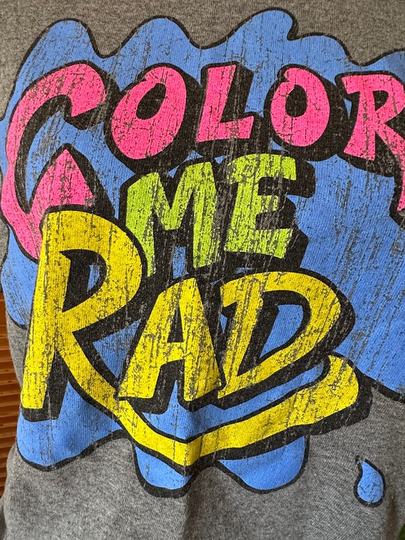 Vintage 80s 90s T SHIRT COLOR Me RAD T Shirt M Wo… - image 9