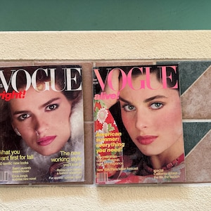 2 ViNTAGE VOGUE Magazine AUGUST MAY 1980 GiA! Fashion Super Model