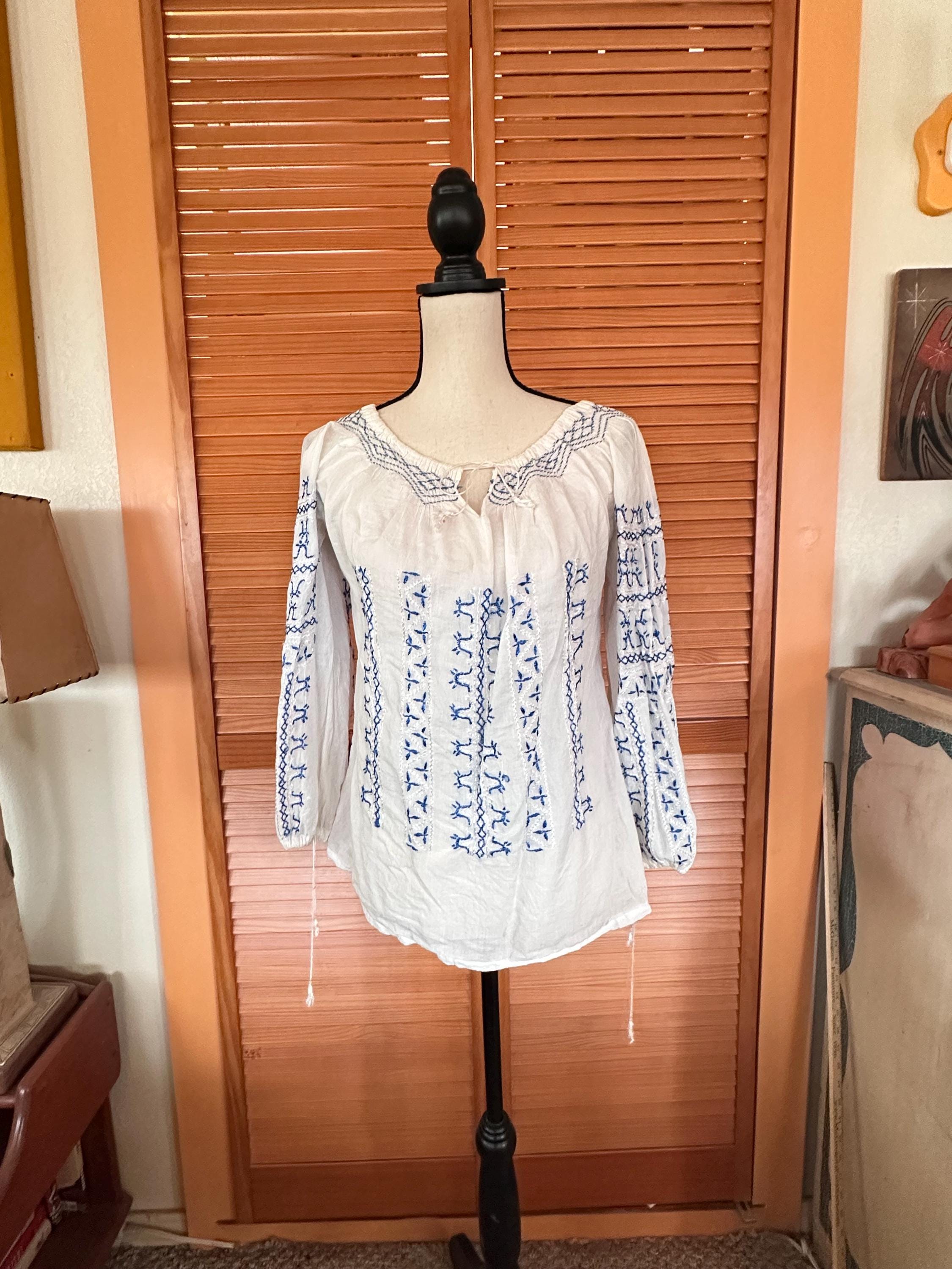 vintage america peasant top