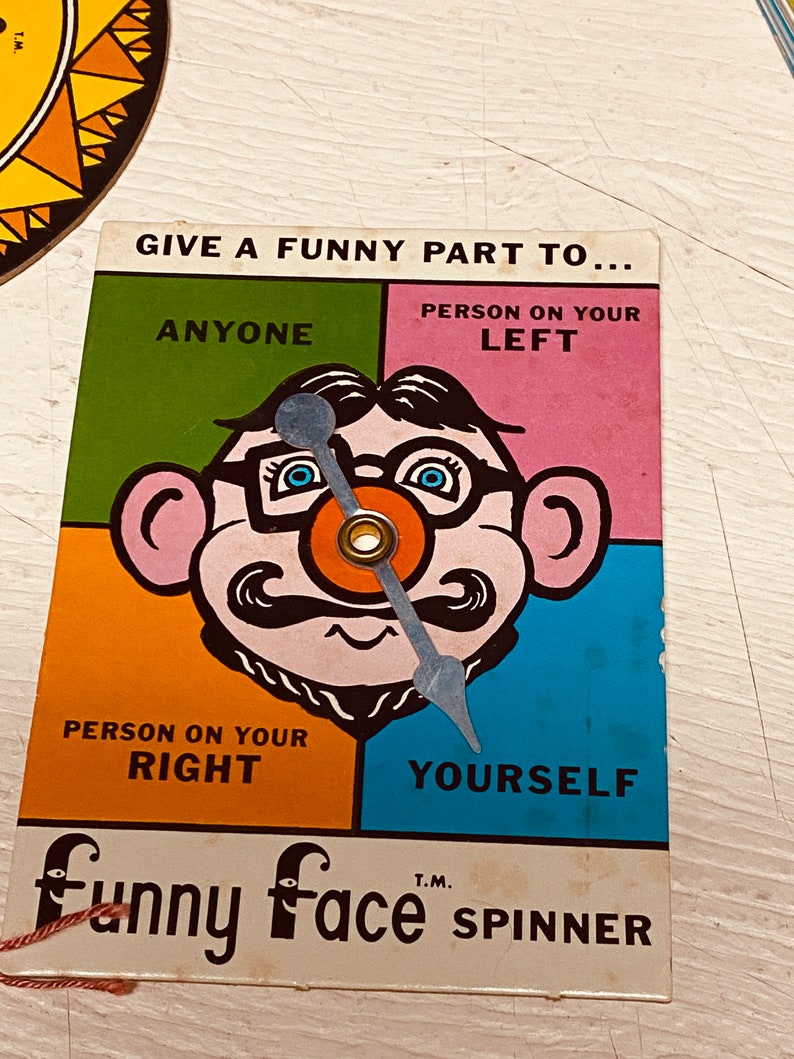 Vintage FUNNY FACE Board GAME as Seen on T V 1960s Etsy