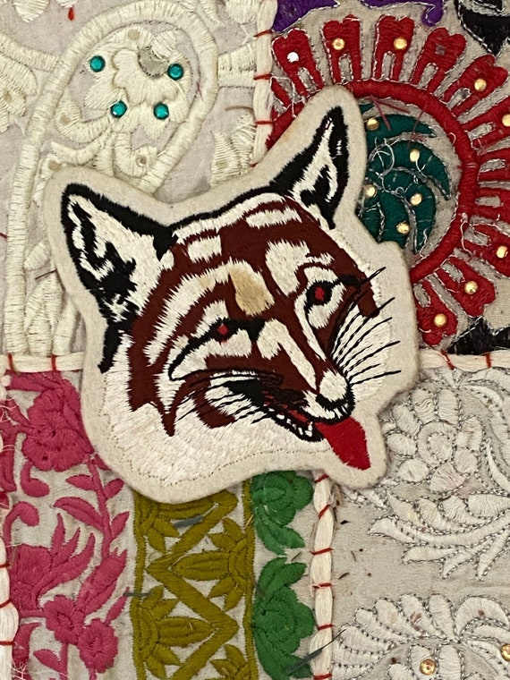 Vintage FOX SEW On PATCH 70s Fox Head PaTCHES DeN… - image 7