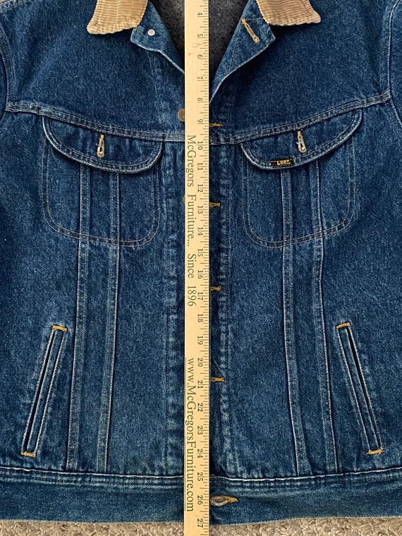 Vintage LEE STORM Rider DENIM Jacket Lined Blue Jean Work - Etsy