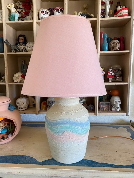 Classy Vintage Southwestern Pottery Desert Table Lamp 80s Classy Vintage Southwestern Pottery, Southwestern Bedroom Table Lamps Uk