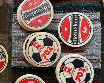 22pcs ViNTAGE 1978 HEINEKEN BeeR COASTERS Soccer X X X