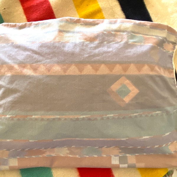 Vintage COLLIER CAMPBELL PILLOWCASE Southwest Standard SiZE Cover