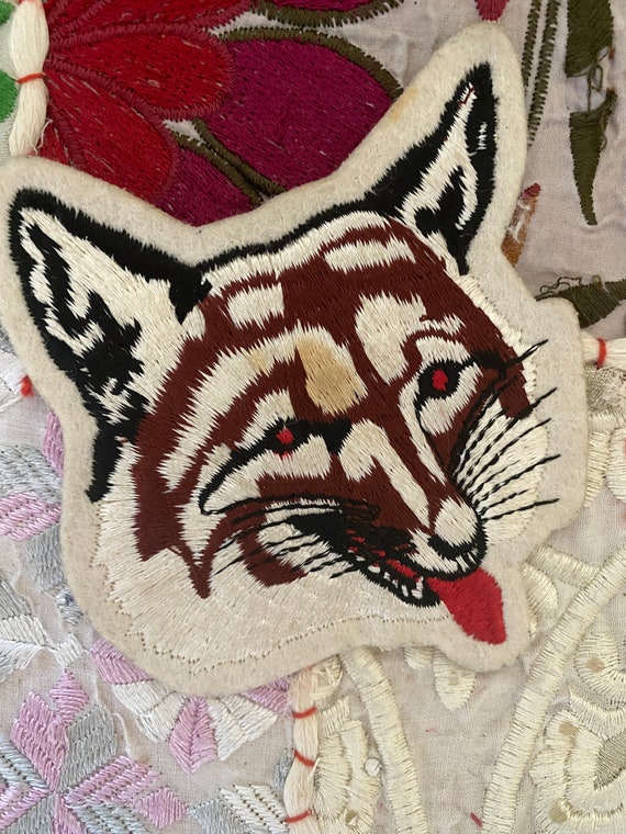 Vintage FOX SEW On PATCH 70s Fox Head PaTCHES DeN… - image 2