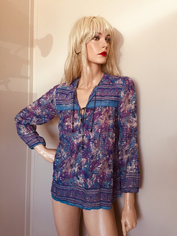 70s peasant blouse