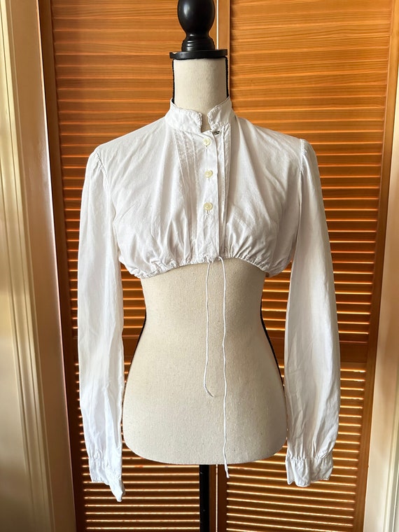 AnTIQUE Lovely 1900s VINTAGE Crop ToP BLOUSE COTTO