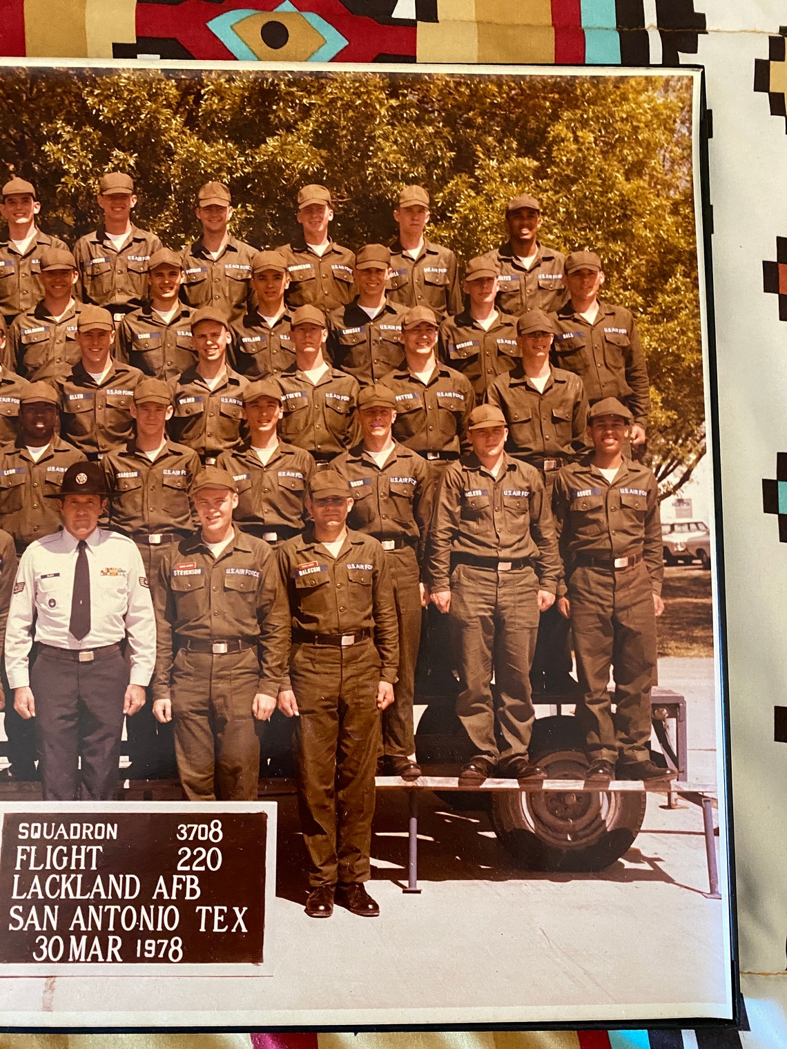 1978 AIR Force GROUP PHOTO Lackland Afb Sq 3708 Texas Etsy