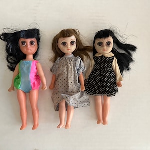 Vintage Suzy Sad Eyes Dolls: 1960s Big Eye Collectible Toys