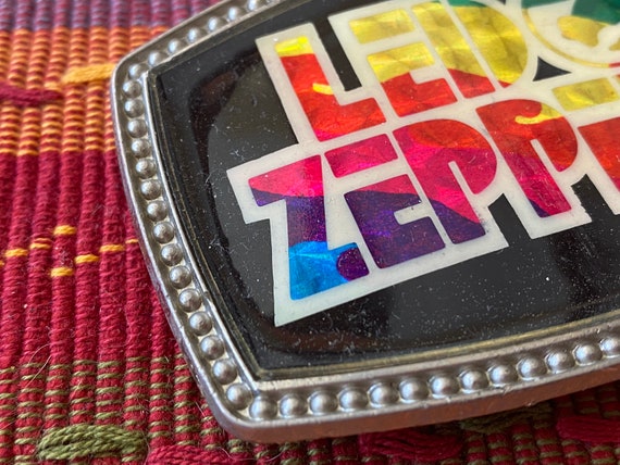 ViNTAGE Prism LeD ZEPPELIN BeLT BUCKLE 1977 C P I… - image 3