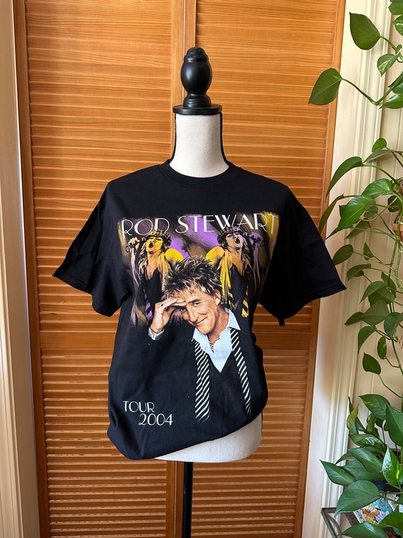 Vintage 2004 ROD STEWART CONCERT T Shirt 2 SiDED … - image 1