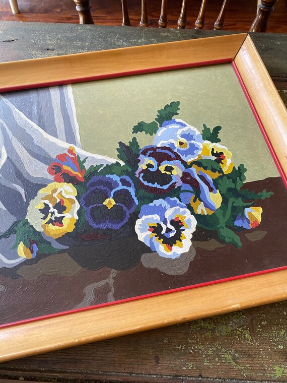 Pansies Flowers - Acrylic Paint by Number Kits