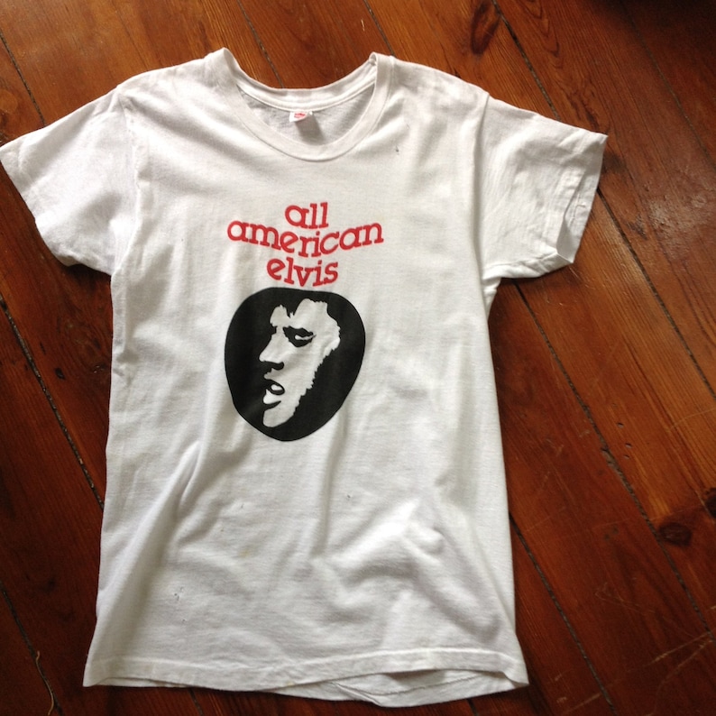 ALL AMERICAN ELVIS Vintage T Shirt Elvis Presley 70's | Etsy