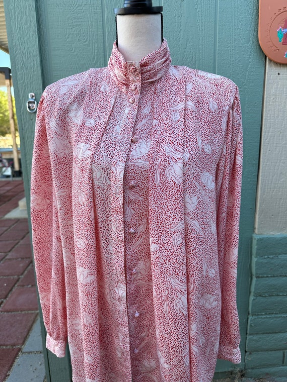 ViNTAGE Lovely SILKY BLOUSE 80’s 90’s DIAPHANOUS … - image 3