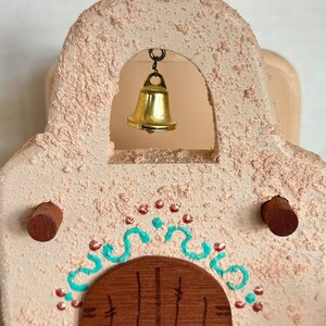 Wooden Southwest AdOBE PUEBLO HoUSE NaPKIN HOLDER VINTAGE Hand Made image 3