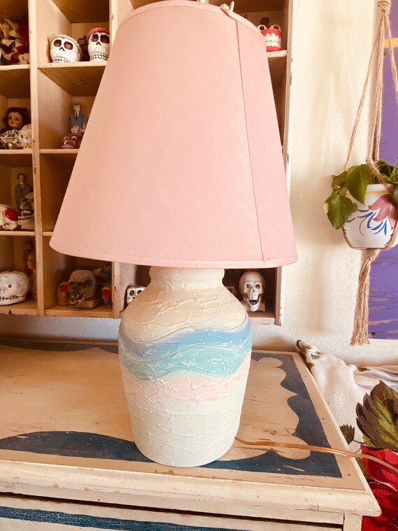 Classy Vintage Southwestern Pottery Desert Table Lamp 80s Classy Vintage Southwestern Pottery, Southwestern Bedroom Table Lamps Uk