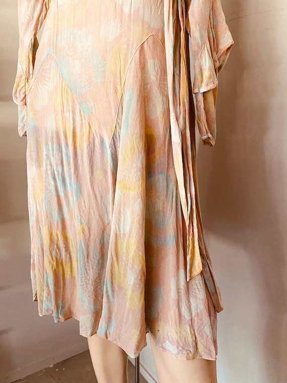 1920's Silk FLAPPER DRESS GATSBY Vintage As Is Fl… - image 10