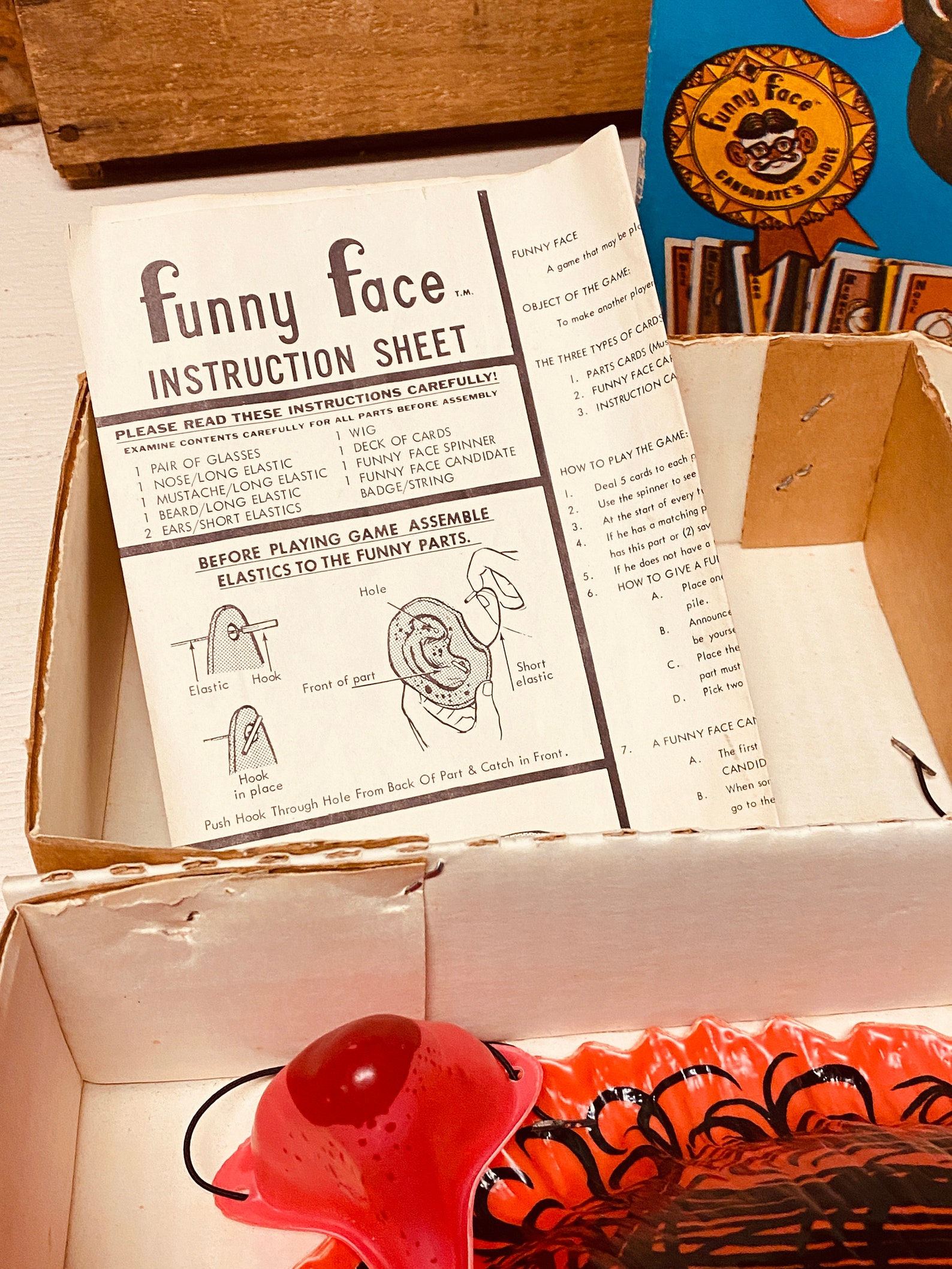 Vintage FUNNY FACE Board GAME As Seen On T V 1960s Etsy